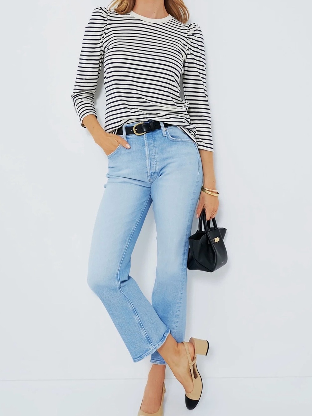 Tuckernuck Pomander Place Navy Striped Vesty Long Sleeve Crewneck - Picture 12 of 12
